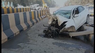 Barnala deputy superintendent of police (DSP) Satvir Singh said that the accident occurred early Tuesday morning near the Mallian Toll Plaza on the Barnala-Moga national highway. Barnala deputy superintendent of police (DSP) Satvir Singh said that the accident occurred early Tuesday morning near the Mallian Toll Plaza on the Barnala-Moga national highway.