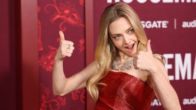 Cast member Amanda Seyfried attends a premiere for the film 'The Housemaid' in Los Angeles, California, U.S., December 15, 2025. (REUTERS)