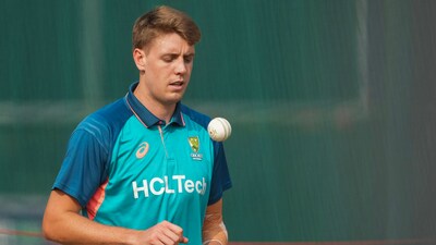Australia's Cameron Green during a practice session. (PTI) Australia's Cameron Green during a practice session. (PTI)