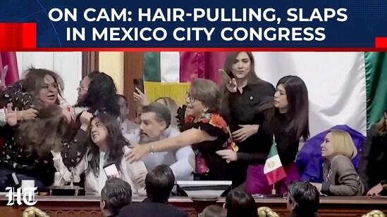 On cam: violent fight in Mexico city Congress - hair-pulling, slaps, shoves