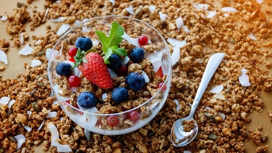 Berries and yoghurt are excellent for gut health, while sugary cereals are not, shares Dr Sethi. (Pexel)