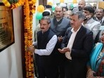 Chief minister Sukhvinder Singh Sukhu inaugurates newly constructed building of Ghumarvi Police station in Bilaspur district on Wednesday. (HT Photo) Chief minister Sukhvinder Singh Sukhu inaugurates newly constructed building of Ghumarvi Police station in Bilaspur district on Wednesday. (HT Photo)