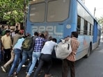However, a high number of these buses break down unexpectedly mid-route, leading to slow-moving traffic and congestion across key corridors. (HT) However, a high number of these buses break down unexpectedly mid-route, leading to slow-moving traffic and congestion across key corridors. (HT)