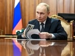 Russian President Vladimir Putin attends a meeting with Kazbek Kokov, head of the North Caucasus region of Kabardino-Balkaria, in Moscow, Russia December 16, 2025. 