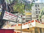 The plot houses two five-storey buildings with 35 flats for officers (Hindustan Times)