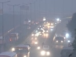 Vehicles commute through the Anand Vihar area covered with smog as the Air Quality Index (AQI) reaches the 'severe' category Vehicles commute through the Anand Vihar area covered with smog as the Air Quality Index (AQI) reaches the 'severe' category