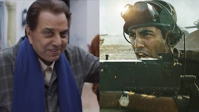 Agastya Nanda and Dharmendra's stills from Sriram Raghavan's Ikkis. Agastya Nanda and Dharmendra's stills from Sriram Raghavan's Ikkis.