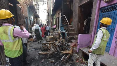 In the FIR, the five men were accused of setting ablaze a petrol pump and several vehicles in Northeast Delhi’s Bhajanpura on February 24, during the peak of the communal violence. (HT Archive) In the FIR, the five men were accused of setting ablaze a petrol pump and several vehicles in Northeast Delhi’s Bhajanpura on February 24, during the peak of the communal violence. (HT Archive)