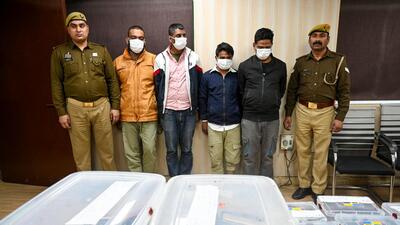 In the first instance, the four suspects who allegedly operated across the National Capital Region (NCR), targeting crowded public places and political rallies to snatch mobile phones and other electronic devices were apprehended by Phase-1 police. (HT Archive) In the first instance, the four suspects who allegedly operated across the National Capital Region (NCR), targeting crowded public places and political rallies to snatch mobile phones and other electronic devices were apprehended by Phase-1 police. (HT Archive)