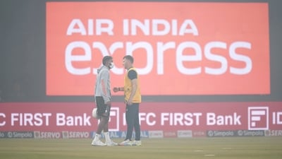 Hardik Pandya was seen wearing a mask. (PTI)