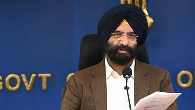 The initiatives were outlined by environment minister Manjinder Singh Sirsa at a press conference on Wednesday. (RAJ K RAJ /HT PHOTO) The initiatives were outlined by environment minister Manjinder Singh Sirsa at a press conference on Wednesday. (RAJ K RAJ /HT PHOTO)