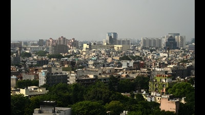 The property was granted CLU in 1995, but officials say units were sold off separately, amounting to an unauthorised colony. (HT Archive) The property was granted CLU in 1995, but officials say units were sold off separately, amounting to an unauthorised colony. (HT Archive)
