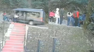The footage of the incident has gone viral on social media. (Screengrab/ @PTI_News)