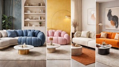 Unique sofa finds on Amazon that will take your basic space and transform it into a chic, glam abode. (AI generated) Unique sofa finds on Amazon that will take your basic space and transform it into a chic, glam abode. (AI generated)