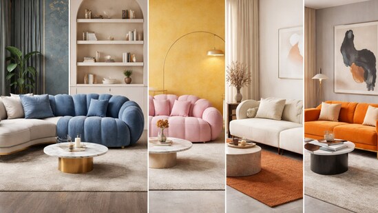 Unique sofa finds on Amazon that will take your basic space and transform it into a chic, glam abode. (AI generated)