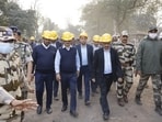 Coal India Limited chairman B Sairam undertook a comprehensive review of the gas emission crisis in Dhanbad’s Kenduadih area (HT Photo) Coal India Limited chairman B Sairam undertook a comprehensive review of the gas emission crisis in Dhanbad’s Kenduadih area (HT Photo)