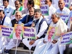 Several Congress MPs strongly objected to the renaming of the Mahatma Gandhi National Rural Employment Guarantee Act (MNREGA) and changes in the funding pattern.