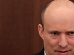 Israeli Prime Minister Naftali Bennett attends a cabinet meeting at the Prime Minister's office in Jerusalem.