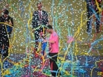 From chaos to confetti, that was the story of Lionel Messi’s India tour. In New Delhi on Monday. 