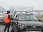 Noida has nearly a million registered vehicles, including 137,277 BS III vehicles — 96,210 petrol and 41,067 diesel — and 282,906 BS IV vehicles, comprising 2,41,390 petrol and 41,516 diesel vehicles, all of which fall under the ban. (Sunil Ghosh/HT Photo)