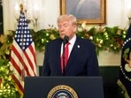 US President Donald Trump in Washington, DC, on December 17, 2025. 