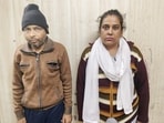 Tenants Ajay Gupta (L), Akriti Gupta (R) who have been detained in connection with the murder Tenants Ajay Gupta (L), Akriti Gupta (R) who have been detained in connection with the murder