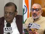 File photo of SP leader RK Chaudhary and BJP leader Giriraj Singh. File photo of SP leader RK Chaudhary and BJP leader Giriraj Singh.
