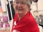 Screengrab of video showing the elderly Target employee who wore the 'Freedom' tee-shirt. Screengrab of video showing the elderly Target employee who wore the 'Freedom' tee-shirt.