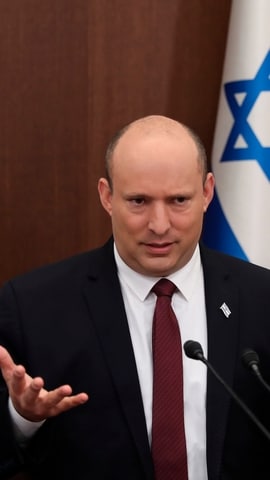 Israeli Prime Minister Naftali Bennett attends a cabinet meeting at the Prime Minister's office in Jerusalem. (AP) Israeli Prime Minister Naftali Bennett attends a cabinet meeting at the Prime Minister's office in Jerusalem. (AP)