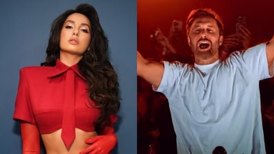 Nora Fatehi and David Guetta (Photos: Instagram)