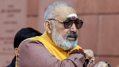 Union Minister Giriraj Singh arrives for the ongoing Winter Session at Parliament premises, in New Delhi on Thursday. (ANI Photo/Rahul Singh) Union Minister Giriraj Singh arrives for the ongoing Winter Session at Parliament premises, in New Delhi on Thursday. (ANI Photo/Rahul Singh)