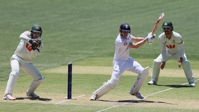 Harry Brook showed plenty of composure and restaint during his innings of 45: pundits and he himself have called for cricket more along these lines given the incredible talent he possesses, and it seemed to be paying off. A dismissal to Cameron Green against the run of play was the turning point in this innings. (AP)