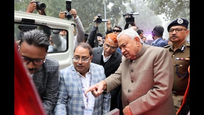 Bihar CM Nitish Kumar at an event in Patna on Thursday (SANTOSH KUMAR/HT) Bihar CM Nitish Kumar at an event in Patna on Thursday (SANTOSH KUMAR/HT)