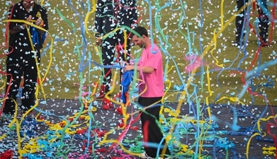 From chaos to confetti, that was the story of Lionel Messi’s India tour. In New Delhi on Monday. (Sanchit Khanna/HT) From chaos to confetti, that was the story of Lionel Messi’s India tour. In New Delhi on Monday. (Sanchit Khanna/HT)
