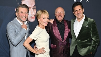 Robert Herjavec, left, Barbara Corcoran, Kevin O'Leary and Daniel Lubetzky attend the premiere of "Marty Supreme" at Regal Times Square on Tuesday, Dec. 16, 2025, in New York. (Evan Agostini/Invision/AP) Robert Herjavec, left, Barbara Corcoran, Kevin O'Leary and Daniel Lubetzky attend the premiere of "Marty Supreme" at Regal Times Square on Tuesday, Dec. 16, 2025, in New York. (Evan Agostini/Invision/AP)