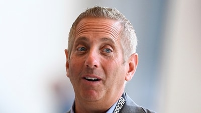 Former driver Greg Biffle looks on prior to an event announcing the 2025 class for the NASCAR Hall of Fame in May 2024, in Charlotte. (AP) Former driver Greg Biffle looks on prior to an event announcing the 2025 class for the NASCAR Hall of Fame in May 2024, in Charlotte. (AP)