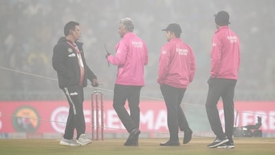Umpires ahead of the fourth T20 International cricket match of a series between India and South Africa, at Ekana Cricket Stadium in Lucknow (PTI) Umpires ahead of the fourth T20 International cricket match of a series between India and South Africa, at Ekana Cricket Stadium in Lucknow (PTI)