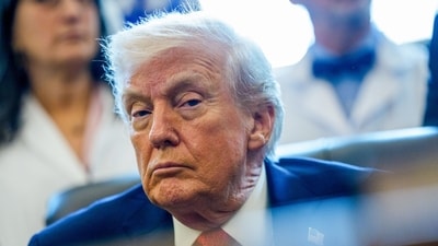 President Donald Trump announces Patriot Games for America's 250th anniversary. Photographer: Aaron Schwartz/CNP/Bloomberg (Bloomberg) President Donald Trump announces Patriot Games for America's 250th anniversary. Photographer: Aaron Schwartz/CNP/Bloomberg (Bloomberg)