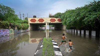 The Zakhira underpass in monsoon 2024. (HT Archive) The Zakhira underpass in monsoon 2024. (HT Archive)