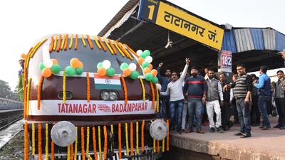 The new Chakulia-Budhamara rail line will reduce the distance between Tatanagar and Bhubaneswar by 60 km. (HT File)