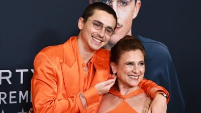 Timothée Chalamet and Nicole Flender attend A24's "Marty Supreme" New York Premiere on December 16, 2025 in New York City. (Getty Images via AFP) Timothée Chalamet and Nicole Flender attend A24's "Marty Supreme" New York Premiere on December 16, 2025 in New York City. (Getty Images via AFP)
