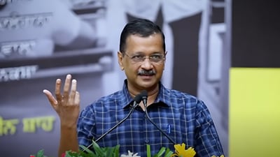 Arvind Kejriwal speaking during an event in Mohali. (Video grab/YouTube/@AamAadmiParty)