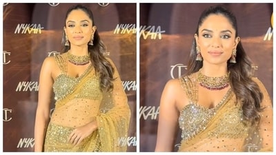 Sobhita Dhulipala recently attended an event dressed in a golden look. (Instagram) Sobhita Dhulipala recently attended an event dressed in a golden look. (Instagram)