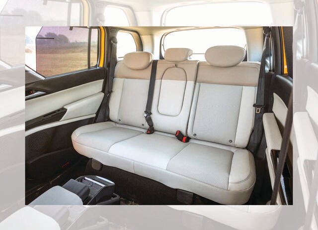 There’s generous rear space and reclining backseats. There’s generous rear space and reclining backseats.