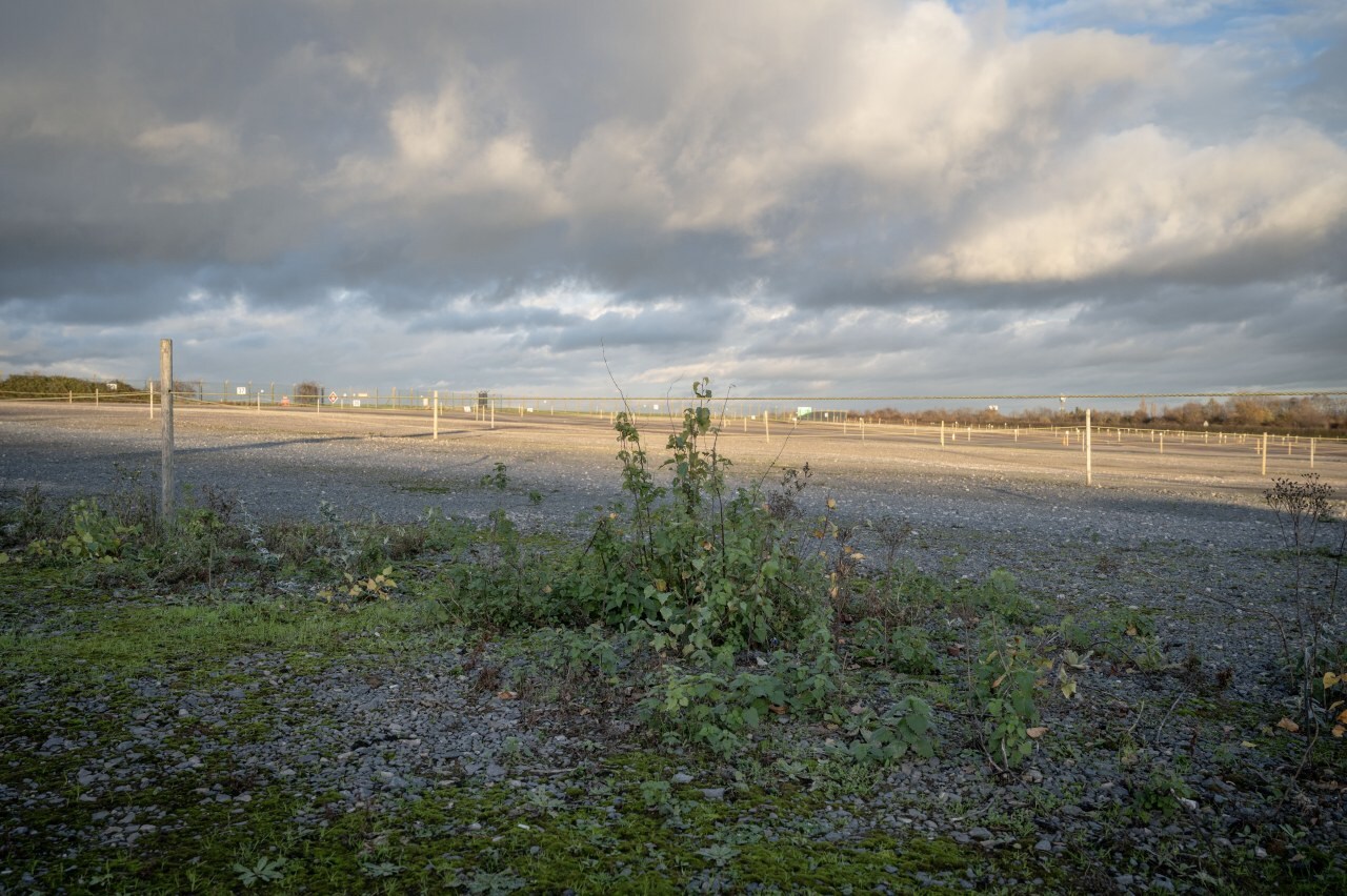 The airport is looking at redeveloping disused parking lots like this one to make more space for air cargo. The airport is looking at redeveloping disused parking lots like this one to make more space for air cargo.