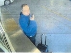 This image provided by Providence Police Dept. shows surveillance images of Claudio Neves Valente, a suspect in the mass shooting at Brown University.  