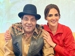 Dharmendra with daughter Esha Deol