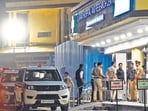 Mumbai, India. Dec 18, 2025 - The Nashik police arrived at Lilavati Hospital to arrest NCP MLA and Minister Manikrao Kokate, who is currently admitted to the hospital. Manikrao Kokate was convicted in a 1995 cheating and forgery case. Nashik session court, which issued the arrest warrant. Mumbai, India. Dec 18, 2025. (Photo by Raju Shinde/HT Photo) (Raju Shinde) Mumbai, India. Dec 18, 2025 - The Nashik police arrived at Lilavati Hospital to arrest NCP MLA and Minister Manikrao Kokate, who is currently admitted to the hospital. Manikrao Kokate was convicted in a 1995 cheating and forgery case. Nashik session court, which issued the arrest warrant. Mumbai, India. Dec 18, 2025. (Photo by Raju Shinde/HT Photo) (Raju Shinde)