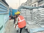 Spot checks by HT found construction ongoing at multiple sites across the city. (Raj K raj/HT Photo)