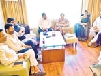 This was confirmed after a meeting of senior BJP and Shiv Sena leaders held in Pune on Thursday. BJP leaders Murlidhar Mohol, Chandrakant Patil, Madhuri Misal, Dheeraj Ghate and Ganesh Bidkar were present, while the Shiv Sena was represented by Vijay Shivthare, Sanjay More and Nana Bhangire. (HT) This was confirmed after a meeting of senior BJP and Shiv Sena leaders held in Pune on Thursday. BJP leaders Murlidhar Mohol, Chandrakant Patil, Madhuri Misal, Dheeraj Ghate and Ganesh Bidkar were present, while the Shiv Sena was represented by Vijay Shivthare, Sanjay More and Nana Bhangire. (HT)